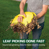 Leaf Scoops, Large Size Hand Rake Claws for Debris & Yard Waste Pick Up, Yellow, (One Pair)