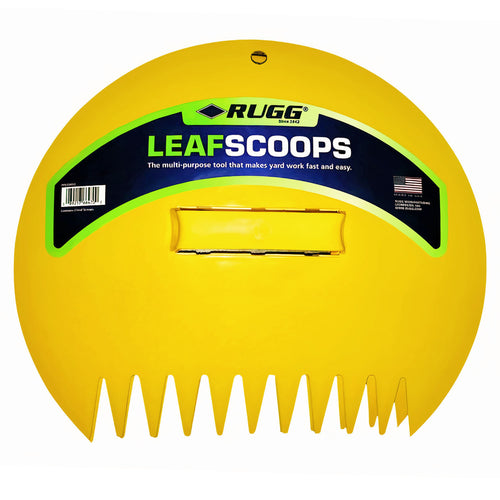 Leaf Scoops, Large Size Hand Rake Claws for Debris & Yard Waste Pick Up, Yellow, (One Pair)