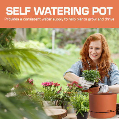 Self Watering Planter - Terra Cotta